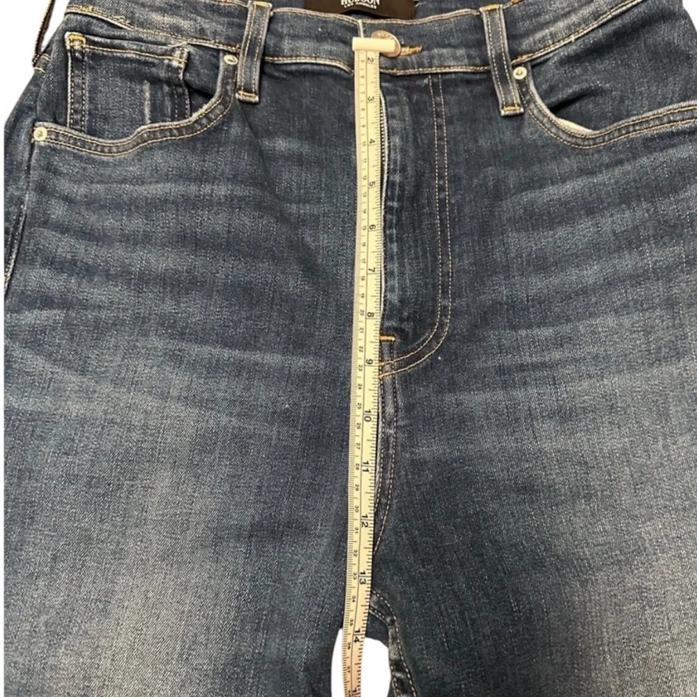 Hudson Centerfold Ultra High Rise Skinny Jeans Dark Wash Ankle Zip 29